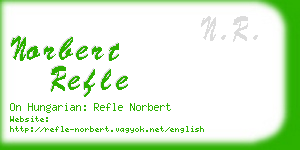 norbert refle business card